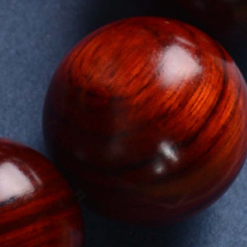 KarmaRipple's Small Leaf Red Sandalwood Laughing Buddha God of Wealth Protection Bracelet p13