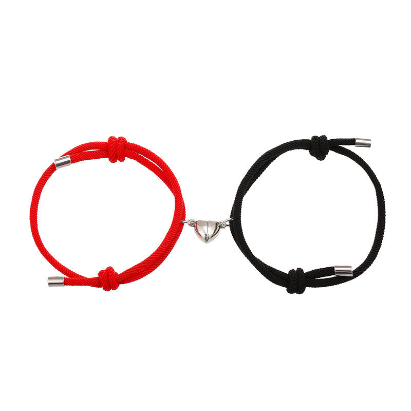 KarmaRipple's 2Pcs Love Magnetic Pair String Strength Bracelet p2