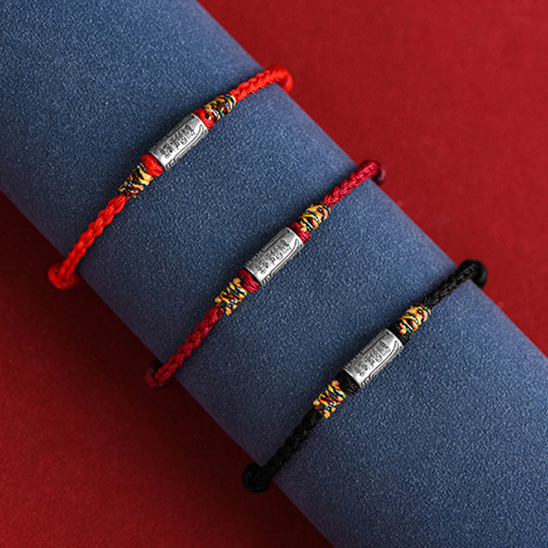 KarmaRipple's Handcrafted 925 Sterling Silver Everything Goes Well Design Protection Strength Bracelet Anklet p27