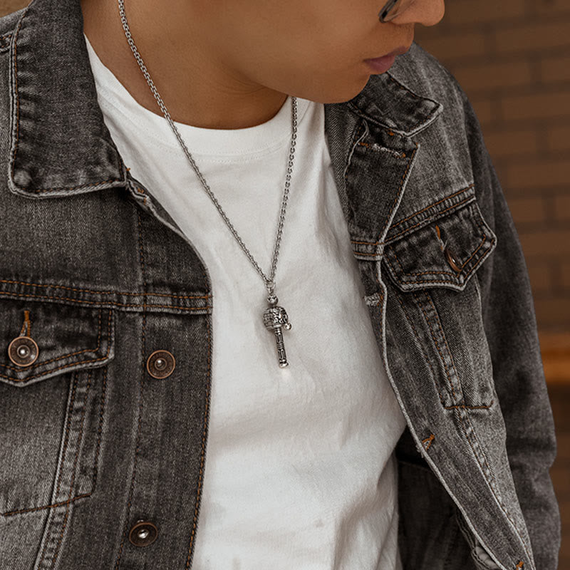 KarmaRipple's Tibetan Om Mani Padme Hum Prayer Wheel Lotus Wisdom Rotatable Pendant Necklace p12