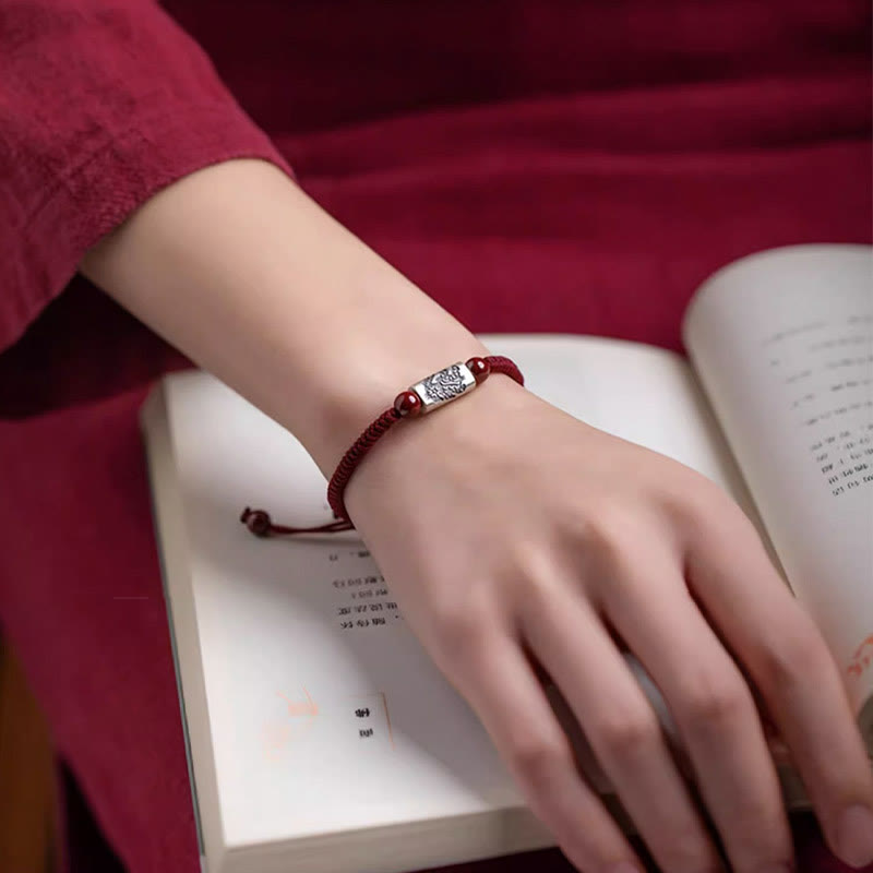 KarmaRipple's 925 Sterling Silver 12 Chinese Zodiac Cinnabar String Bracelet p21