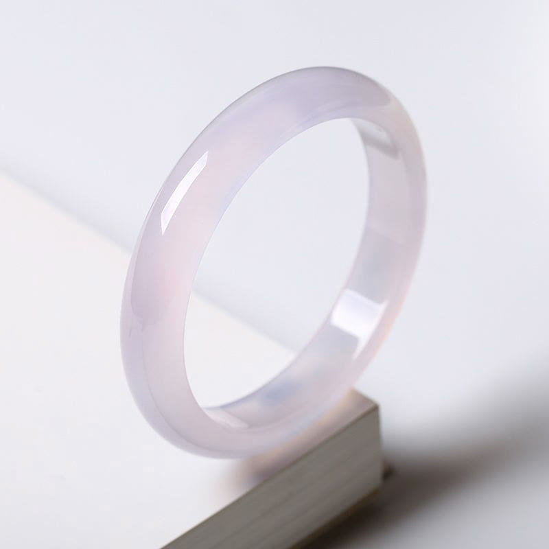 KarmaRipple's Authentic Purple Jade Soothing Protection Bracelet Bangle p2