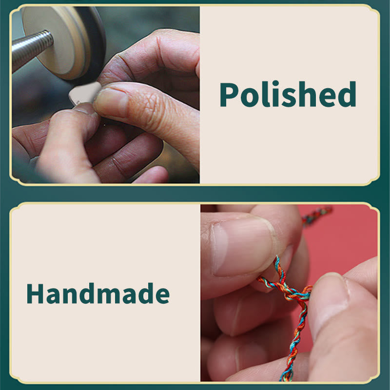 KarmaRipple's 925 Sterling Silver Zongzi Pattern Fortune Multicolored Handcrafted Bracelet p14