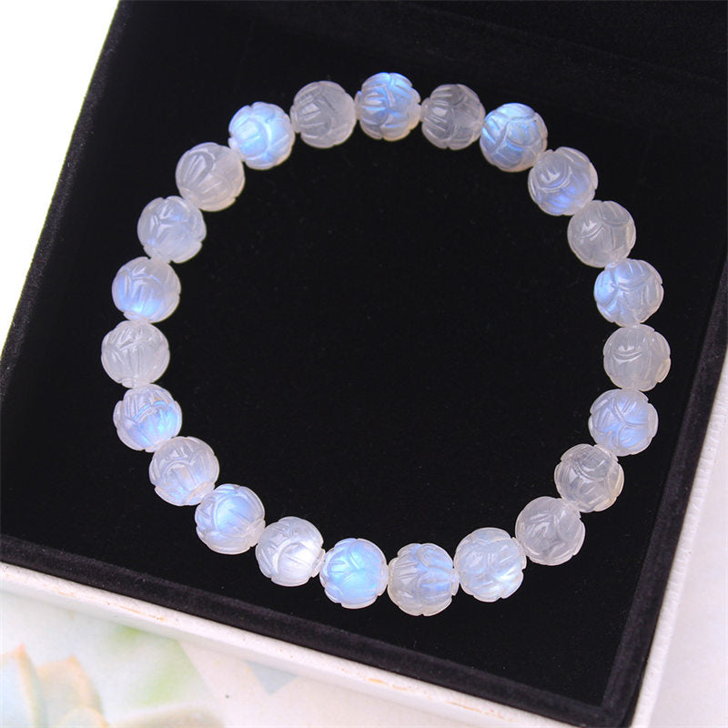 KarmaRipple's Authentic Moonstone Lotus Love Bracelet p11