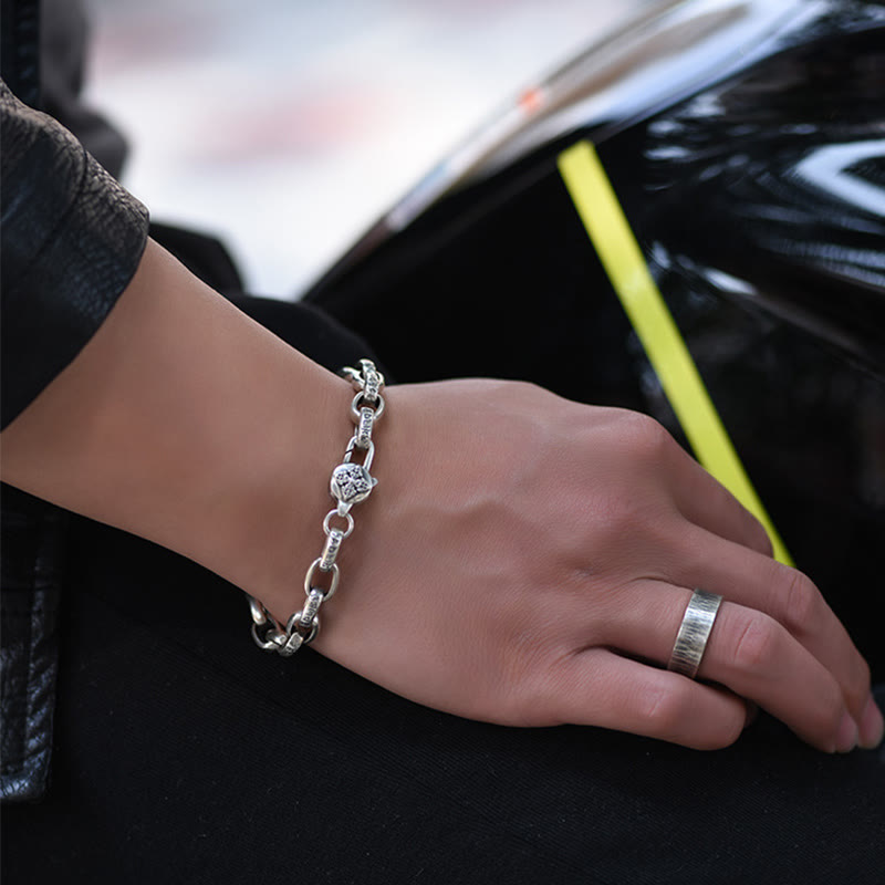 KarmaRipple's Om Mani Padme Hum Double Dorje Bronze Engraved Wisdom Bracelet p19