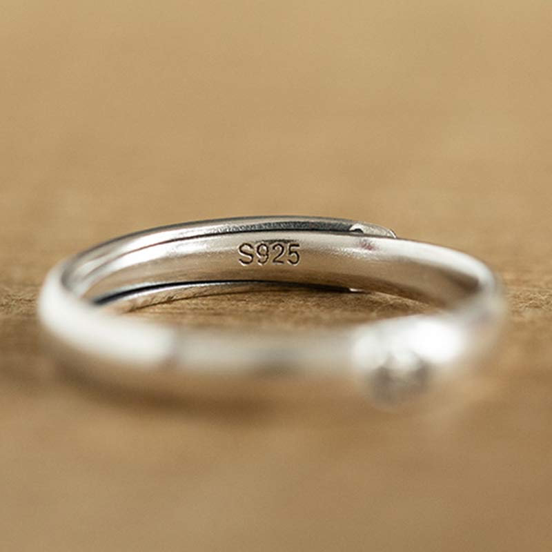 KarmaRipple's 925 Sterling Silver Chinese Zodiac Natal Buddha Blessing Pair Ring p26