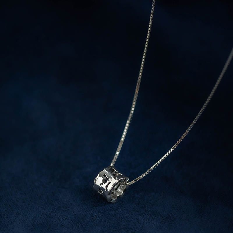 KarmaRipple's 925 Sterling Silver Tibetan Om Mani Padme Hum Engraved Love Focus Pendant Necklace p9