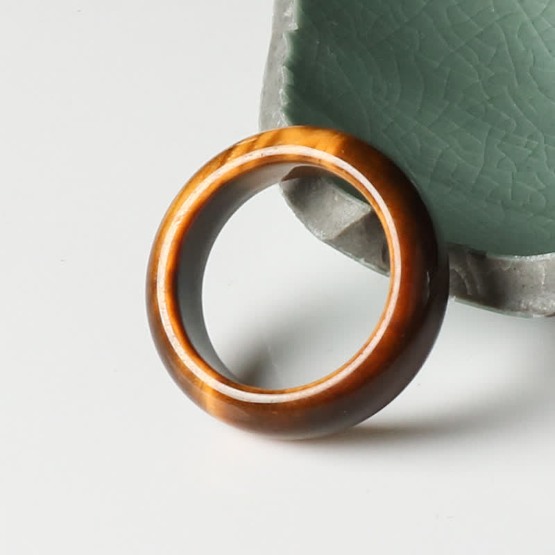 KarmaRipple's Tiger Eye Stone Strength Protection Ring p11