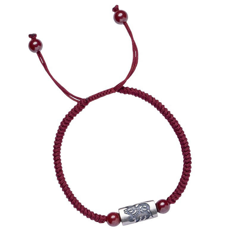 KarmaRipple's 925 Sterling Silver 12 Chinese Zodiac Cinnabar String Bracelet p13