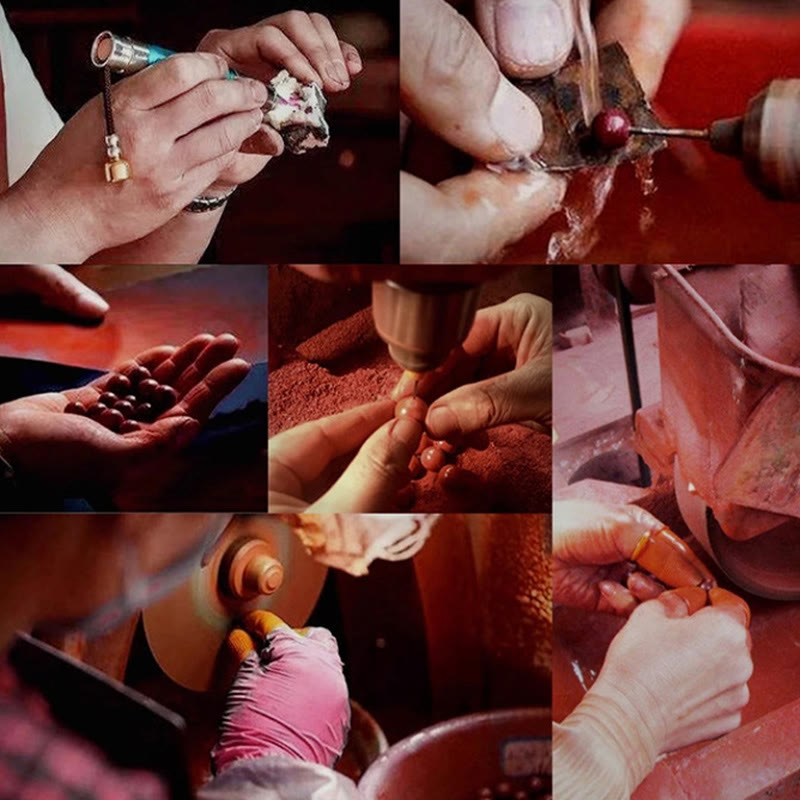 KarmaRipple's Year of the Dragon Authentic Cinnabar Dragon Protection Pendant Necklace p15