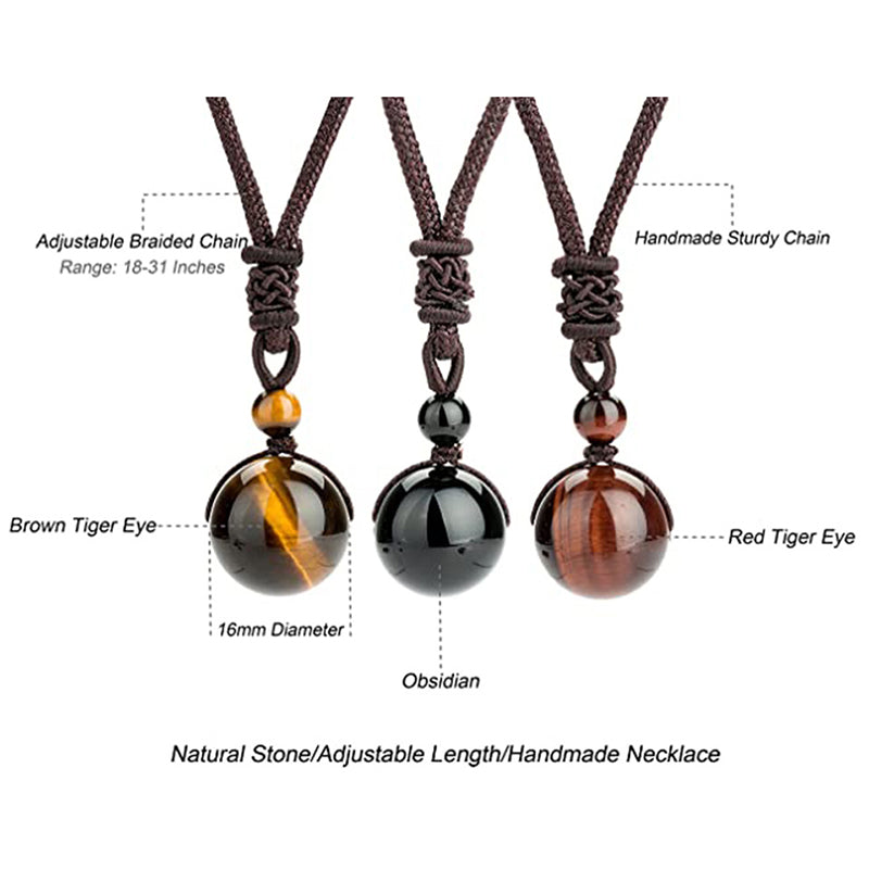 KarmaRipple's Tibetan Tiger's Eye Protection Pendant p3