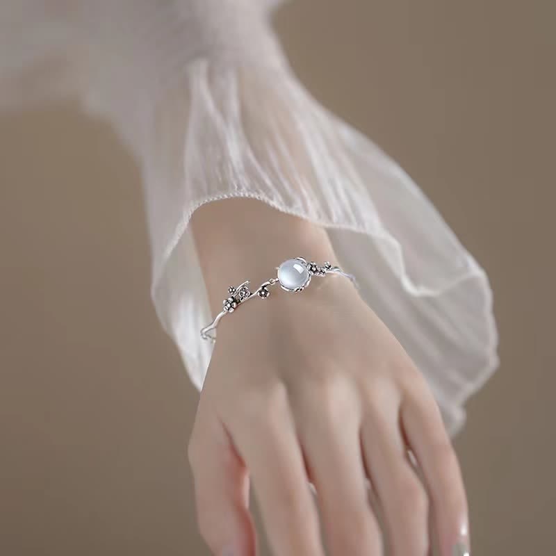 KarmaRipple's Plum Blossom Chalcedony Positive Bracelet p4