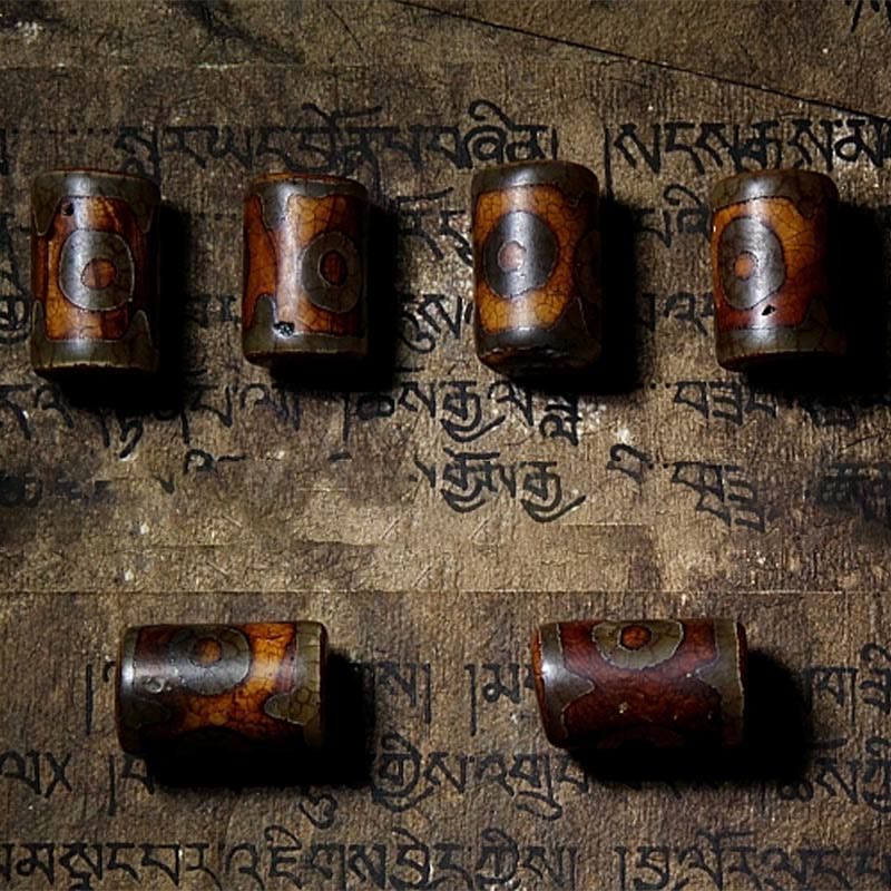 KarmaRipple's Tibetan Yak Bone Dzi Bead Turquoise Keep Away Evil Spirits Bracelet p12