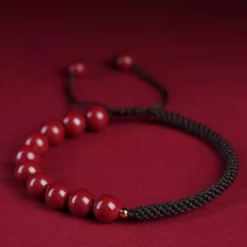 KarmaRipple's Authentic Cinnabar King Kong Weave Blessing String Bracelet p33