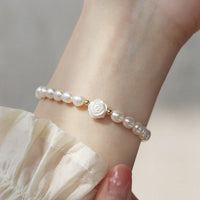 KarmaRipple's Authentic Flower Pearl Sincerity Bead Bracelet