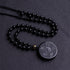 Black Obsidian&Bead Chain