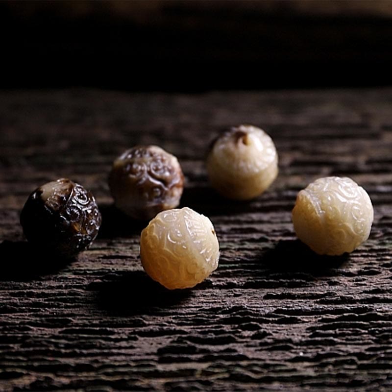 KarmaRipple's 925 Sterling Silver Chinese Zodiac Natal Buddha Handmade Tibet Yak Bone Strength Bracelet p15