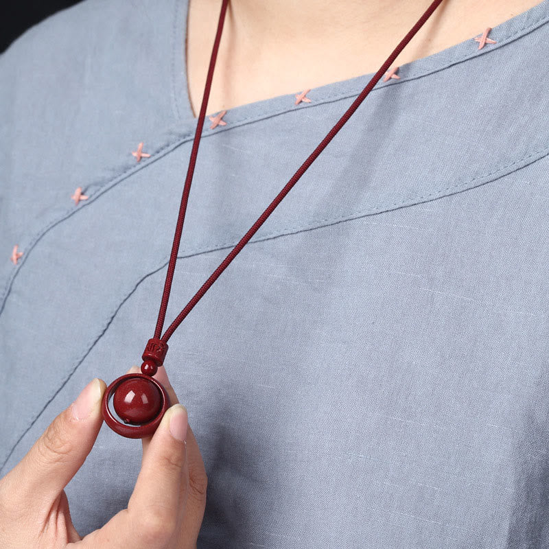 KarmaRipple's Cinnabar Om Mani Padme Hum PiXiu Blessing Fortunate Bead Pendant Necklace p20