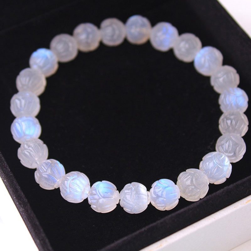 KarmaRipple's Authentic Moonstone Lotus Love Bracelet p19
