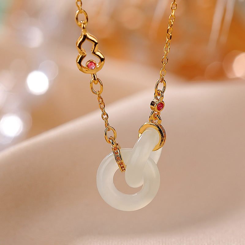 KarmaRipple's 925 Sterling Silver Round Jade Fortune Prosperity Pendant Chain Necklace p15