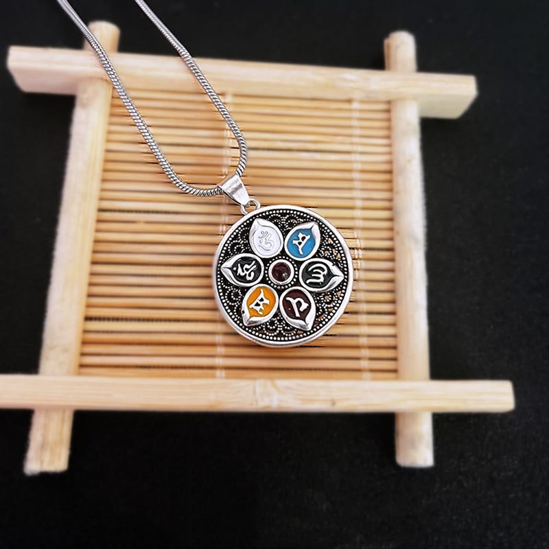 KarmaRipple's Tibetan Om Mani Padme Hum Purity Pendant Necklace p5