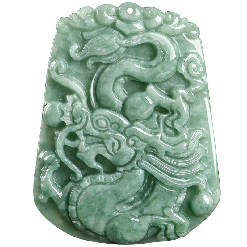 KarmaRipple's Chinese Zodiac Dragon Jade Strength Pendant String Necklace p8