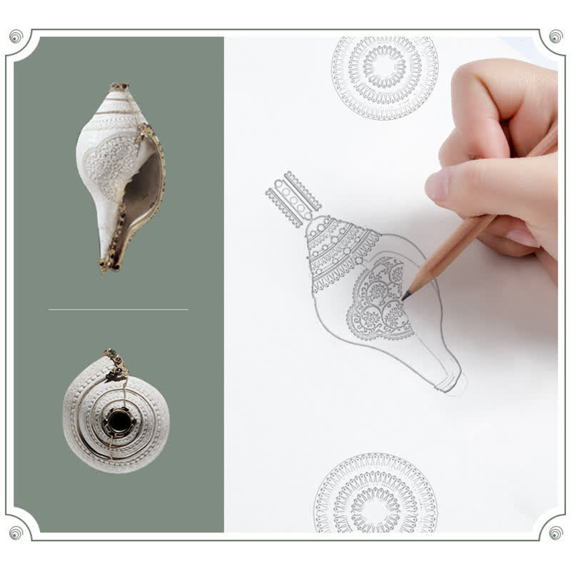 KarmaRipple's 999 Sterling Silver Shankha Conch Shell Seashell Fortunate Pendant Necklace p12