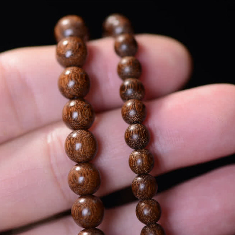 KarmaRipple's 108 Mala Beadwork Rosewood Jade Calm Bracelet p8