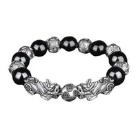 KarmaRipple's Tibetan FengShui PiXiu Obsidian Bracelet