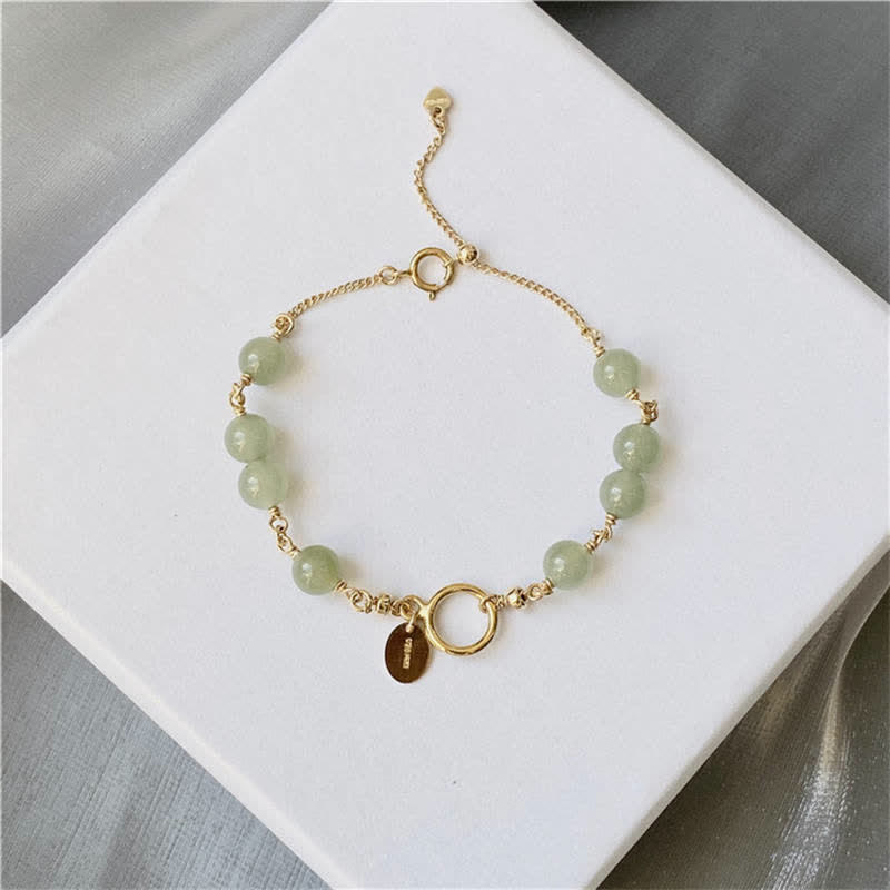 KarmaRipple's Unique Authentic Hetian Jade 14K Gold filled Fortune Beaded Bracelet p11