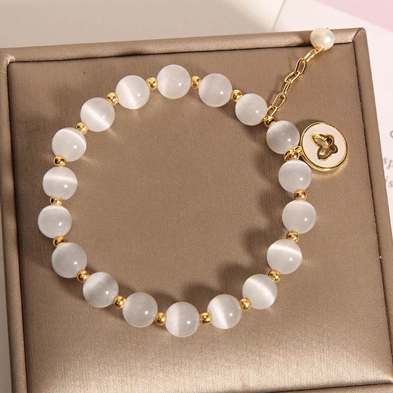 KarmaRipple's Cat's Eye Butterfly Talisman Love Bracelet p5