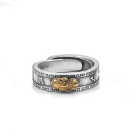 KarmaRipple's PiXiu Om Mani Padme Hum Heart Sutra Fortune Wealth Pair Ring