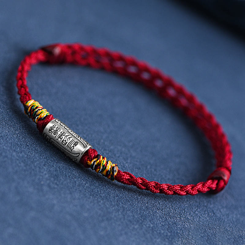 KarmaRipple's Handcrafted 925 Sterling Silver Everything Goes Well Design Protection Strength Bracelet Anklet ( p16