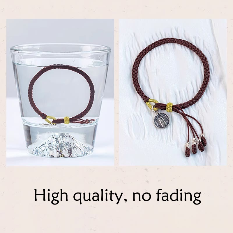 KarmaRipple's Handmade 925 Sterling Silver Five Directions Gods of Wealth Fortune Protection String Braid Bracelet p13
