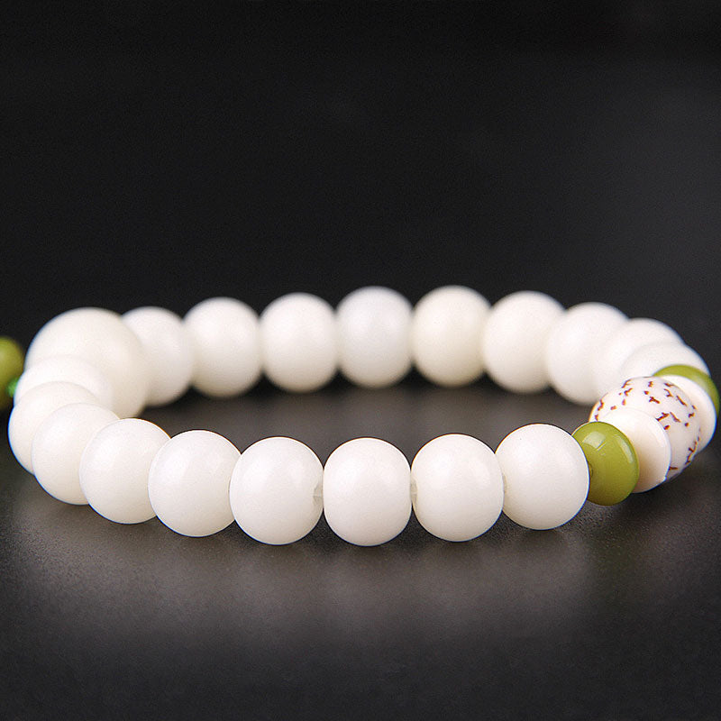 KarmaRipple's Lotus Authentic Ivory Bodhi Seed Fortune Bracelet p9