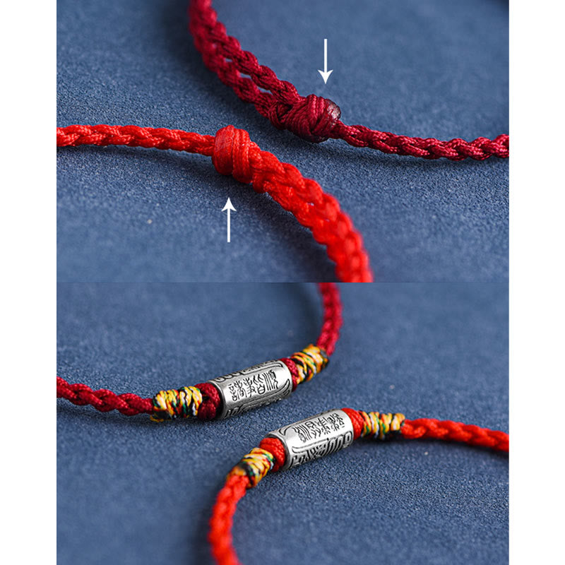 KarmaRipple's Handcrafted 925 Sterling Silver Everything Goes Well Design Protection Strength Bracelet Anklet ( p20