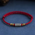 Bracelet(Wrist Circumference 15-20cm) / Dark Red Rope