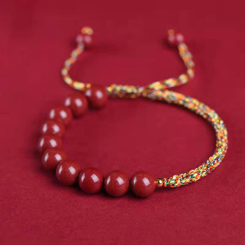 KarmaRipple's Authentic Cinnabar King Kong Weave Blessing String Bracelet p28