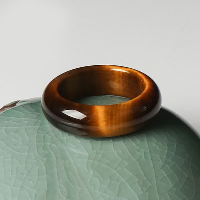 KarmaRipple's Tiger Eye Stone Strength Protection Ring p7