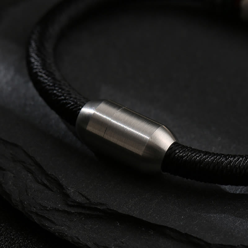 KarmaRipple's 999 Sterling Silver Om Mani Padme Hum Peace Magnetic Buckle Bracelet p5