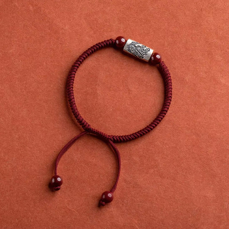 KarmaRipple's 925 Sterling Silver 12 Chinese Zodiac Cinnabar String Bracelet p24