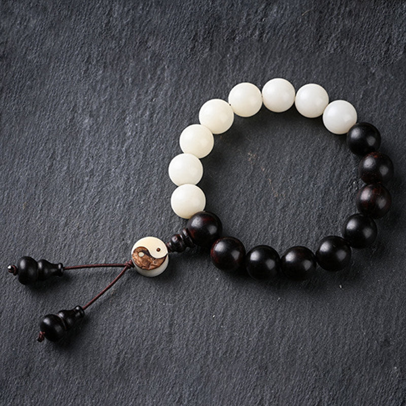 KarmaRipple's Ebony YinYang Protection Bracelet Decoration p2