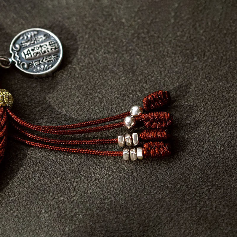 KarmaRipple's Handmade 925 Sterling Silver Five Directions Gods of Wealth Fortune Protection String Braid Bracelet p7