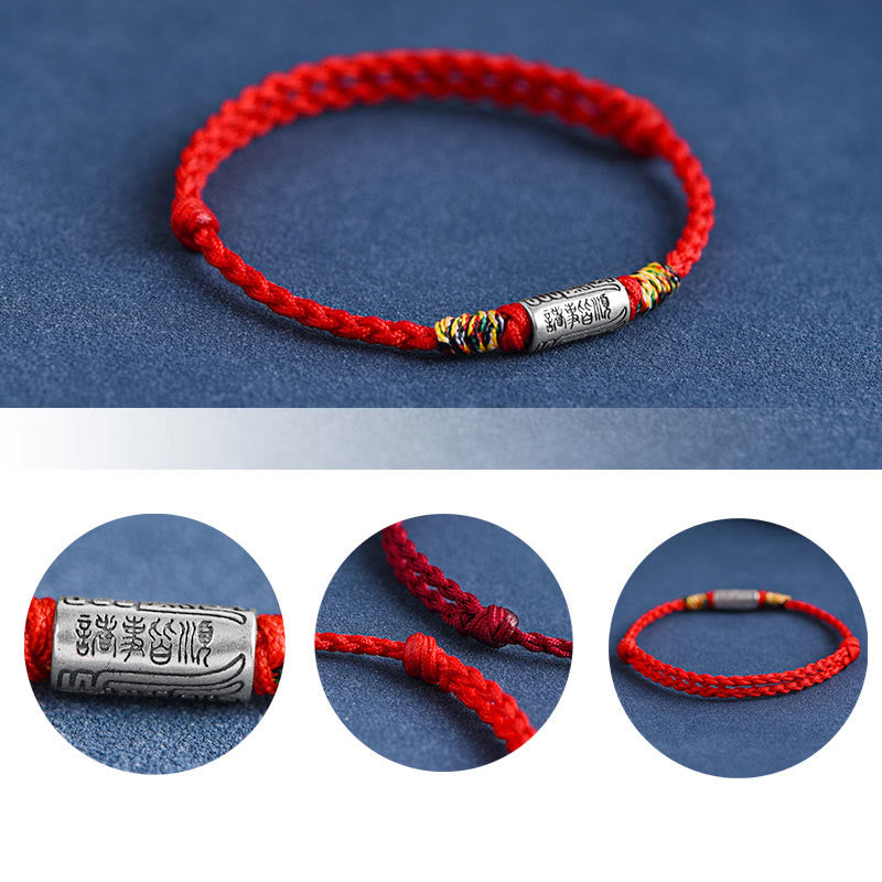 KarmaRipple's Handcrafted 925 Sterling Silver Everything Goes Well Design Protection Strength Bracelet Anklet p15