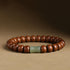 6*8mm Abelia Biflora Wood&Hetian Jade Bamboo Bead / 17cm