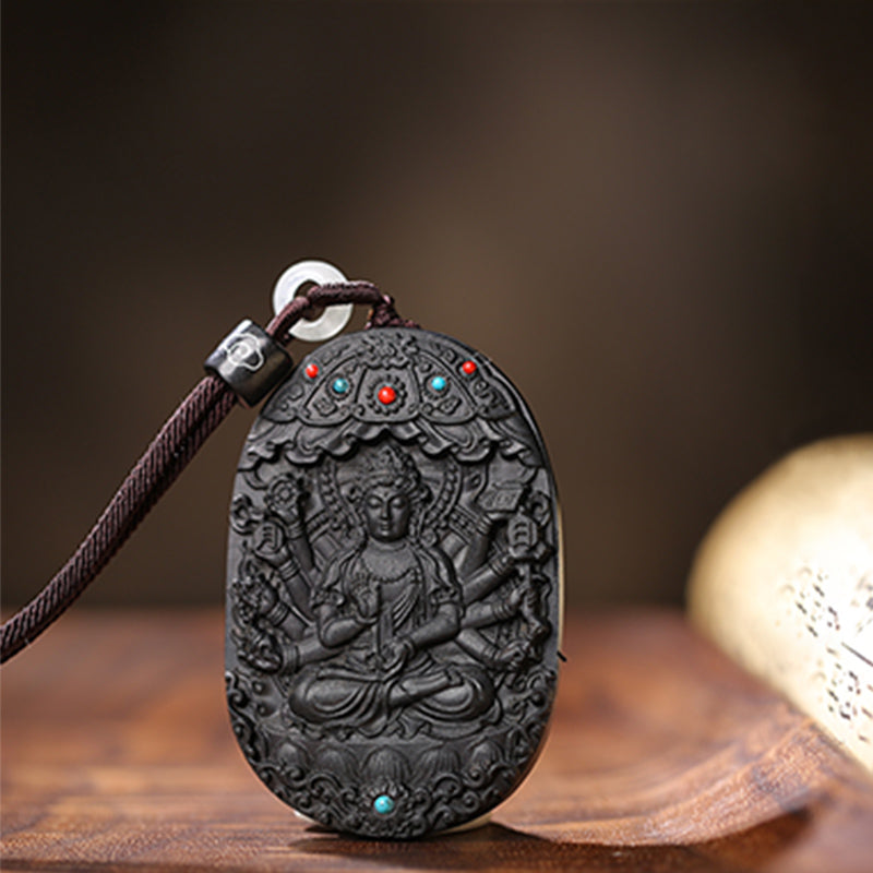 KarmaRipple's Chinese Zodiac Natal Buddha Agarwood Om Mani Padme Hum Lotus Peace Pendant Necklace p10