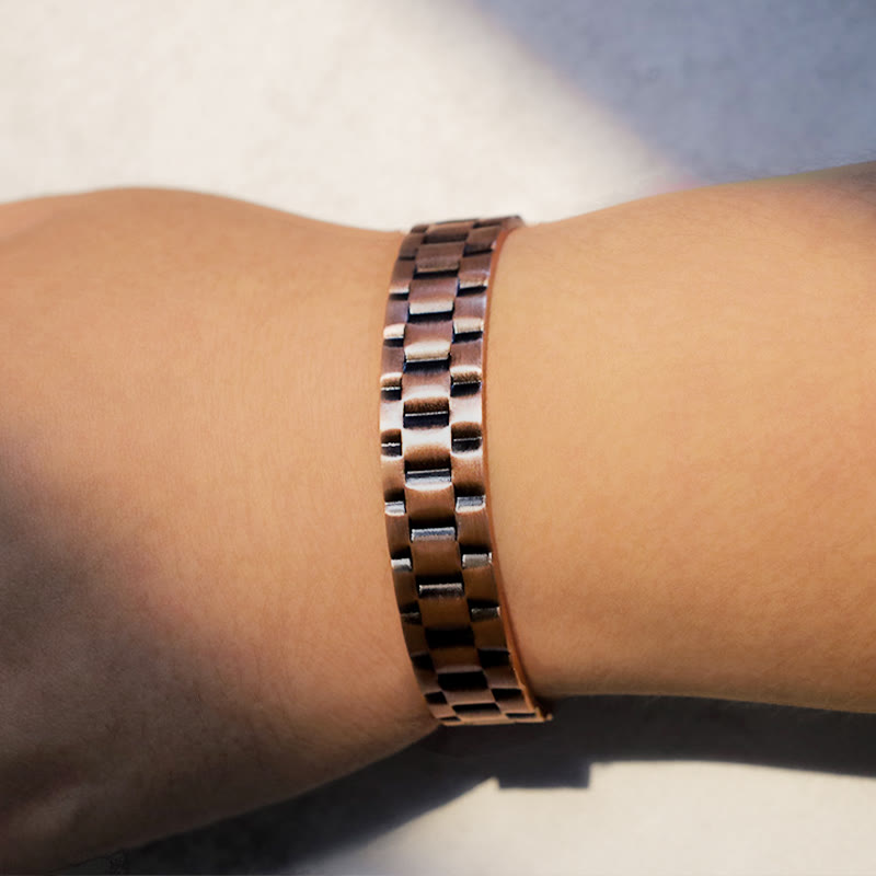 KarmaRipple's Vintage Bronze Balance Cuff Bracelet p5