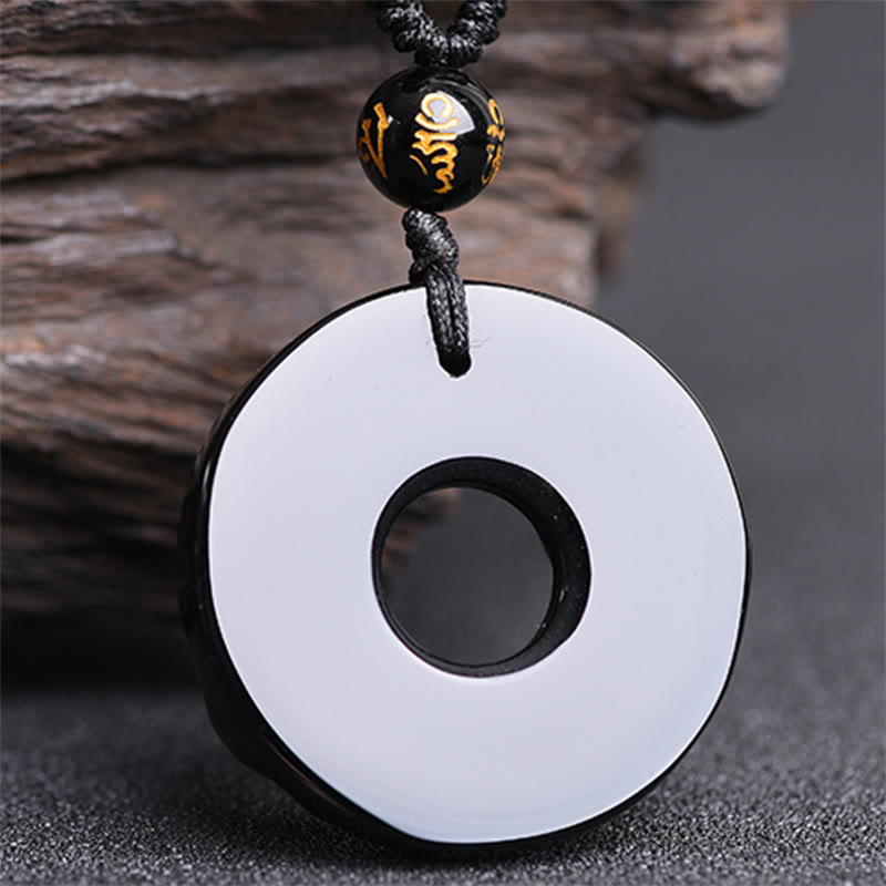 KarmaRipple's Pixiu Obsidian Wealth Necklace Pendant p3