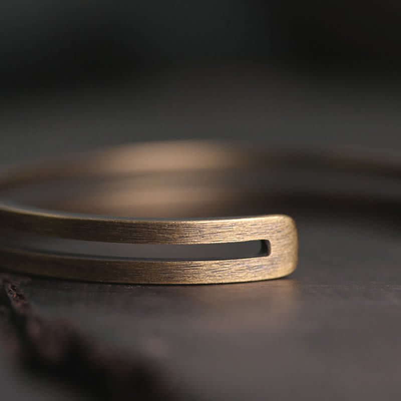 KarmaRipple's Rustic Bronze Fortune Viking Cuff Bracelet p12