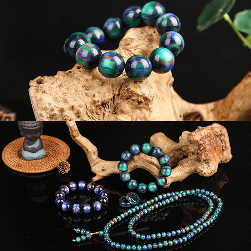 KarmaRipple's Colorful Sea Willow Mala Positive Bracelet Ring p6